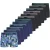 Jack & Jones Heren boxershorts trunks jacaaron flower 12-pack donkerblauw/zwart