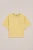 WE Fashion – Meisjes sweater van badstof – Regular fit – Geel – Katoen –