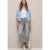 Street One Dames High Waist Wide Legs jeans in Loose Fit in Grijs