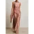Reiss Printed Scarf Dress Pale Pink