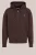 WE Fashion – Heren boxy fit vest van interlock met embroidery – Boxy Fit – Donkerbruin – Katoen –