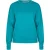 EsQualo Sweater Basic Button Slve Cuff Peacock Blue
