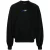 Gebroken wit exact tegenovergestelde boxy fit zwart sweatshirt