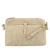 Manfield suede crossbody tas beige
