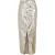AmyLynn Dames Lupe metallic kokerrok met split aan de voorkant (Zilver Metaal)