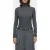 Closed Turtle Neck Longsleeve T-shirts Dark Grey Melange