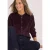 Corduroyblouse met lange mouwen en siernaad