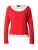 monari Shirt  oranjerood / wit