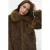 VERO MODA faux fur jas bruin