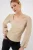 Textuur Vierkante Kraag Lange Mouw Blouse