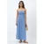 MANGO TEEN maxi jurk – blauw