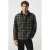 Mango Man regular fit geruit overshirt – middengroen