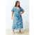 Curve damesjurken met bloemenprint, lang en kort, casual en relaxed, plus size.
