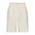 CLAUDIA BY CLAUDIA STRÄTER straight fit korte broek met linnen – ecru