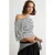 TRENDYOLMİLLA Dames Zwart Gestreept Kort Getailleerd T-shirts