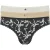 Ted Baker Myrtle 3pk Plain And Print Brief With Lace Trim Jet Black Bo