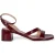 LK Bennett Fs Etta Strap Low Block Bordeaux