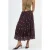 Hoge Taille Polkadot Maxi Rok met Rimpels