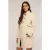 Motivi Single-breasted Viscose Blend Coat Beige