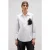 Oltre Oversized Blouse With Jewel Patch White