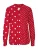 MADELEINE Blouse  rood / wit