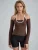 Busem Shirt  bruin / wit