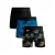 Muchachomalo boxershort – set van 3 blauw/zwart