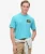 Travel Postcard T-shirt met Print op de Borst Blauw