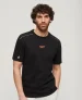 Superdry Mannen Sport Tech Logo T-shirt met Losse Pasvorm Zwart
