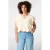 MS Mode aansluitend top met ruches Plus Size – lichtgeel