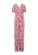 COMMA Jumpsuit  sering / mandarijn / pink / wit