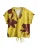 Next Blouse  donkerbruin / limoen