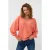 EsQualo Sweater Batwing Basic Knit Amber Glow