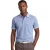 Fynch Hatton gebreide polo blauw contrast boord