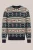 WE Fashion – Heren regular fit trui met print – Regular fit – Marineblauw –