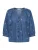JDY Blouse ‘JDYKai’  blauw denim / wit