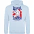 Lonsdale Heren-hoodie met het originele logo (Licht Blauw)