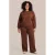 Exxcellent Plus Size straight leg broek – bruin