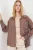 Oversized Gestreepte Lange Mouwen Shirt met Zak
