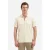 No Excess Polo half zip short sleeve jacquard desert