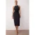 TRENDYOLMİLLA Dames Zwart Dierenprint Midi Mouwloos Stijlvol/Avond Bodycon Jurken