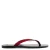 Mango leren teenslippers – rood