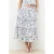Caroll gebloemde midi rok – ecru