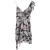 Isabel Marant mini-jurk met ruches en print in veelkleurige zijde