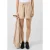 QS straight high waist casual short met textuur beige