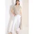 Cecil Dames Blouse met korte mouwen en structuurmix in Beige
