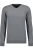 RAGMAN Trui V-halsgrijs, Effen