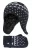 Heat Holders Jongens Nepbont Pom Pom Muts & Wanten – Zwart