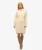 Gebreide Jurk met Rolkraag Beige