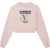 Casablanca Bedrukte Cropped Sport-sweatshirts In Roze